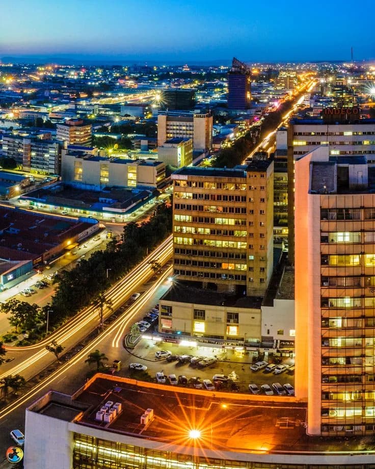 Lusaka at night